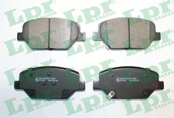 Тормозные колодки LPR передние для Opel Insignia II 2017-2026. Артикул 05P2108