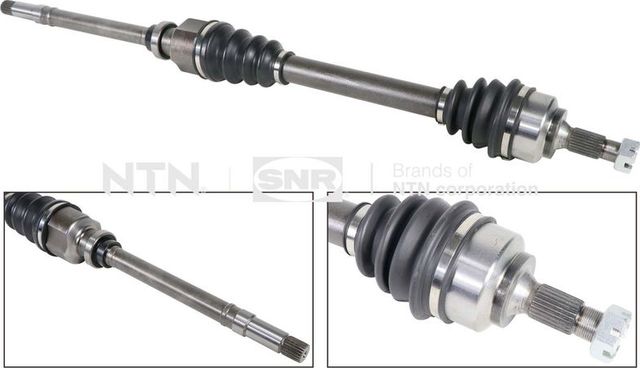 Полуось (привод в сборе, приводной вал) NTN / SNR передняя правая для Citroen C4 II 2006-2011. Артикул DK59.007