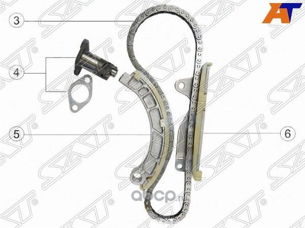 КОМПЛЕКТ ГРМ 4JJ1 3,0 L ISUZU ELF 04- Комплект для замены цепи ГРМ (SAT). Артикул TKIZ304B
