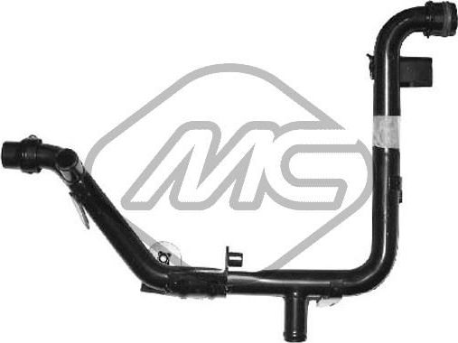 Патрубок радиатора (системы охлаждения) Metalcaucho для Audi A4 II (B6) 2000-2004. Артикул 03208