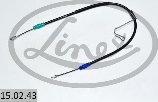 Трос ручника (тросик ручного тормоза) Linex. Артикул 15.02.43