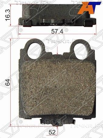 Колодки тормозные RR TOYOTA MARK2,PROGRES,VEROSSA (SAT). Артикул ST0446630130