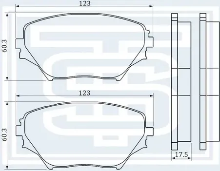 Колодки тормозные передние (Starke). Артикул 179921