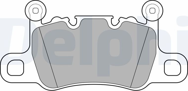 Тормозные колодки Delphi (Semi-Metallic). Артикул LP3655