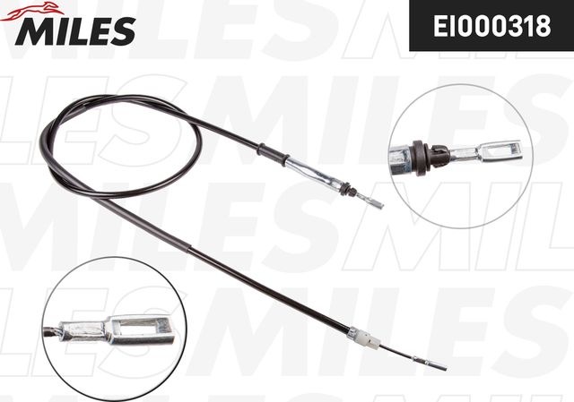 Трос ручника (тросик ручного тормоза) Miles. Артикул EI000318