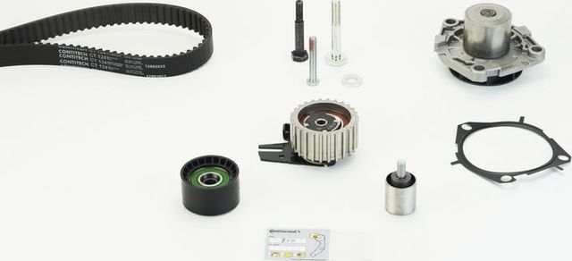 Помпа (водяной насос) с комплектом ремня ГРМ ContiTech для Alfa Romeo Giulia II (952) 2015-2026. Артикул CT1241WP1