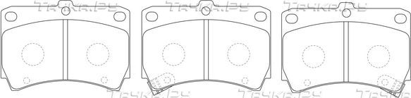Тормозные колодки FIT передние для Mazda Demio I (DW) 1996-2003. Артикул FP0466