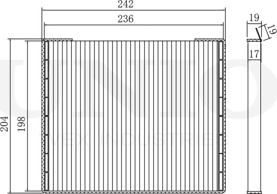 Фильтр салона (Unio). Артикул FLT-40011