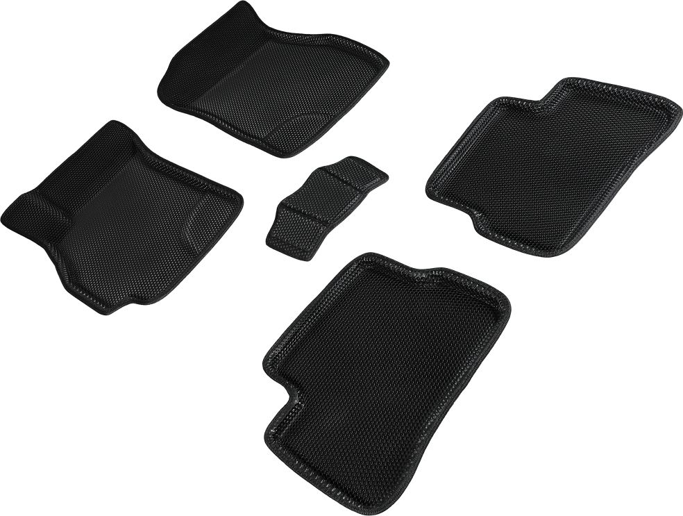 Коврики Seintex 3D EVA Соты для салона Hyundai Accent I, II 2000-2005 ЧЕРНЫЕ. Артикул 95399