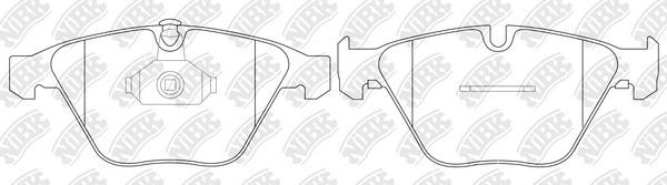 Тормозные колодки NiBK передние для BMW 1 I (E82/E88) 2011-2012. Артикул PN0222