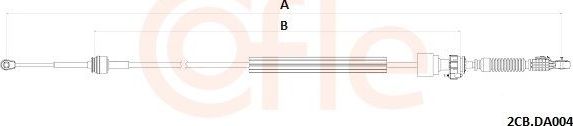 Трос переключения передач КПП Cofle для Dacia Duster I 2013-2018. Артикул 92.2CB.DA004