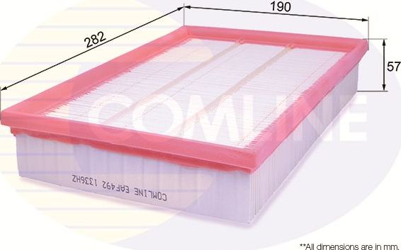 Воздушный фильтр Comline для Volvo V50 I 2004-2007. Артикул EAF492