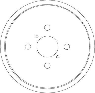 Тормозной барабан TRW задний для Toyota Yaris II 2005-2012. Артикул DB4551