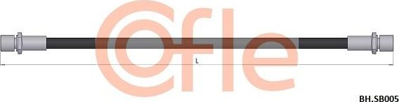 Тормозной шланг Cofle задний правый/левый для Subaru Forester I 1997-2002. Артикул 92.BH.SB005