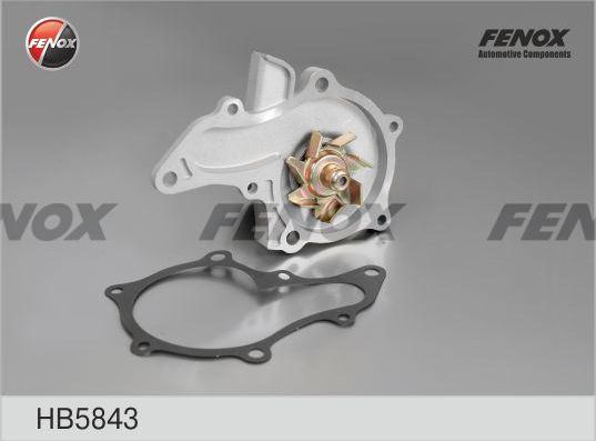 Помпа (водяной насос) Fenox для Toyota Corolla E90 1987-1992. Артикул HB5843