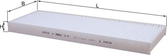 Салонный фильтр Mahle-Knecht. Артикул LA 45