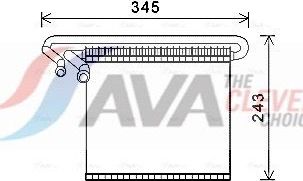 Испаритель кондиционера AVA (алюминий). Артикул FDV491