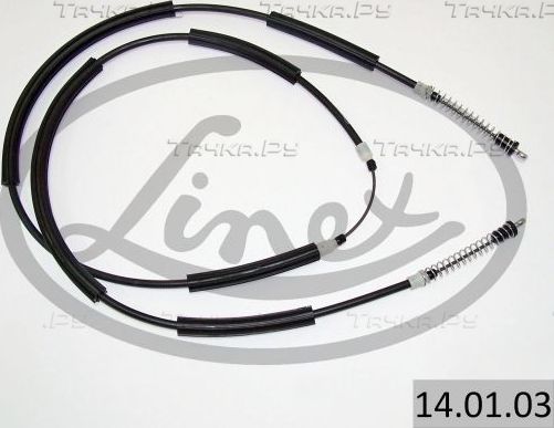 Трос ручника (тросик ручного тормоза) Linex. Артикул 14.01.03