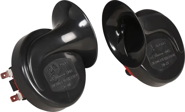 Сигнал звуковой рупорный 90мм 410/510Гц 118дБ 12В LOW/HIGH комплект  (AHR-12R-02) (Airline). Артикул ahr-12r-02