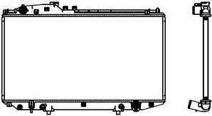 Радиатор охлаждения двигателя Sakura для Lexus SC II 2001-2010. Артикул 3461-1069
