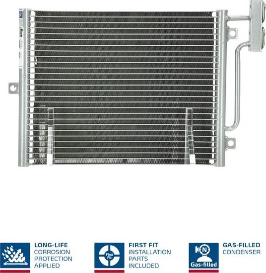 Радиатор кондиционера (конденсатор) Nissens (алюминий). Артикул 94715