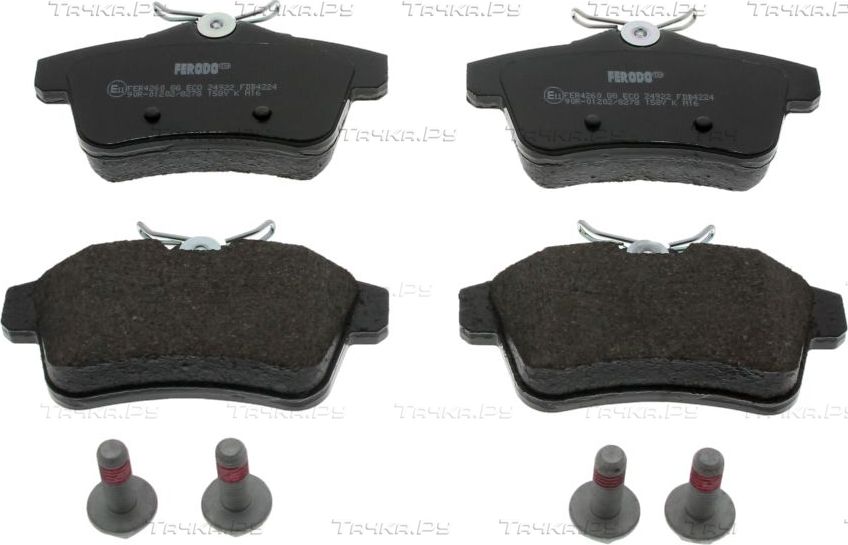 Тормозные колодки Ferodo Premier Eco Friction задние для Peugeot 308 I 2010-2014. Артикул FDB4224