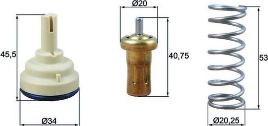 Термостат Mahle Behr. Артикул TX 209 80D