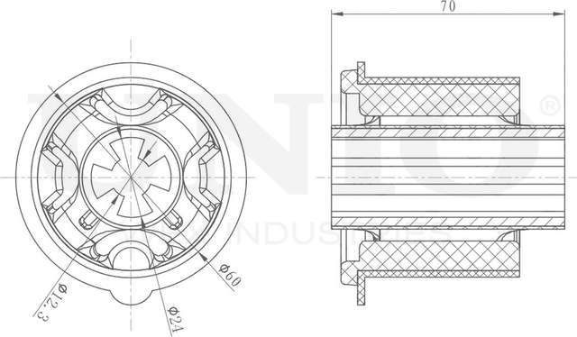 Сайлентблок балки (Unio). Артикул RMP-20059