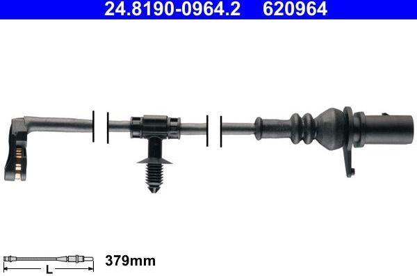 Датчик износа тормозных колодок  ATE. Артикул 24.8190-0964.2