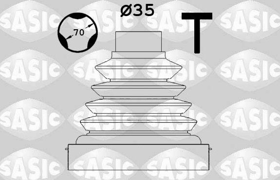 Пыльник ШРУСа внутренний Sasic для Citroen C4 Picasso II 2013-2018. Артикул 1900021