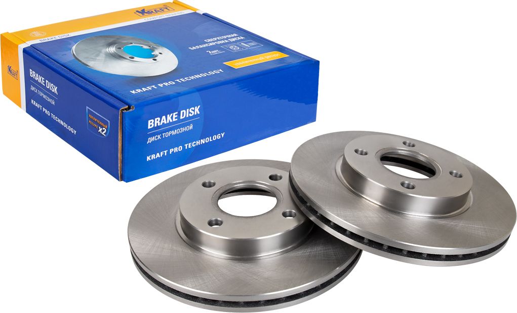 Диск тормозной FORD/MAZDA FOCUS 1/FIESTA/2 95- передн. (Kraft). Артикул KT016067