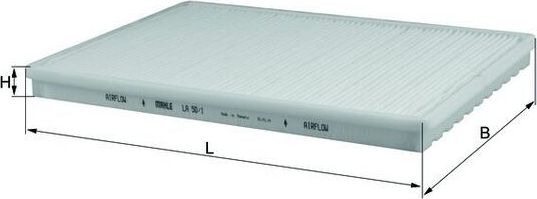 Салонный фильтр Mahle для DAF XF 105 2005-2026. Артикул LA 50/1