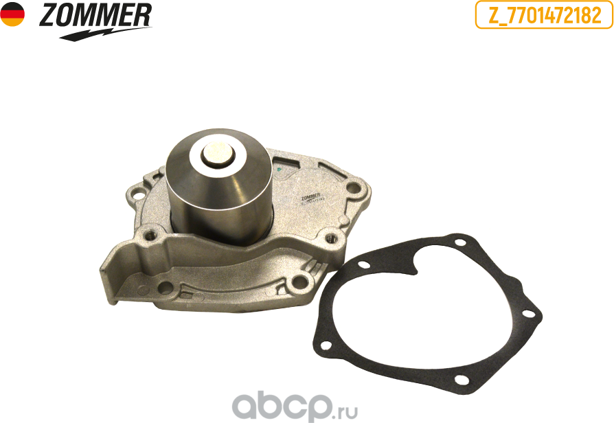 НАСОС ВОДЯНОЙ RENAULT DUSTER, MASTER, MEGANE (Z_7701472182) ZOMMER. Артикул Z7701472182