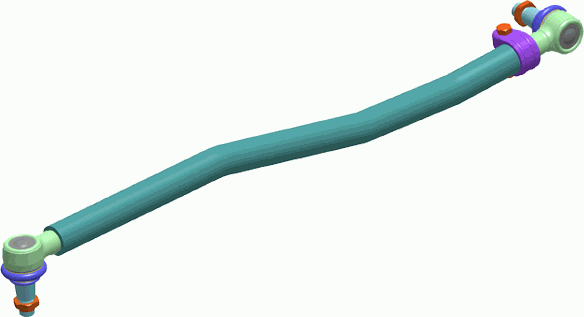 Рулевая тяга продольная Lemforder для Mercedes-Benz Actros MP2 2002-2008. Артикул 24244 01