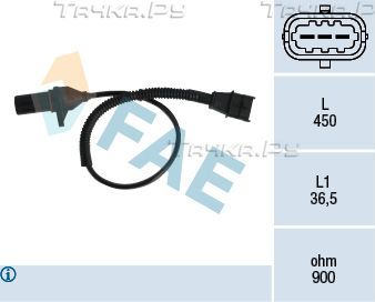 Датчик положения коленвала FAE для Hyundai Sonata V (NF) 2006-2010. Артикул 79333