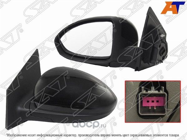 Зеркало CHEVROLET CRUZE 09- LH регул, обогрев, 5 к (SAT). Артикул STCV42940A2