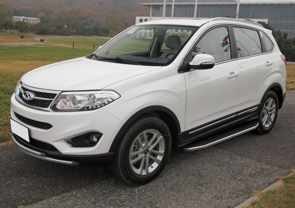 Пороги алюминиевые Rival Premium для Chery Tiggo 5 2014-2020. Артикул A173ALP.0902.1