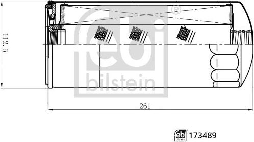 Масляный фильтр Febi Bilstein для Renault K 2013-2026. Артикул 173489