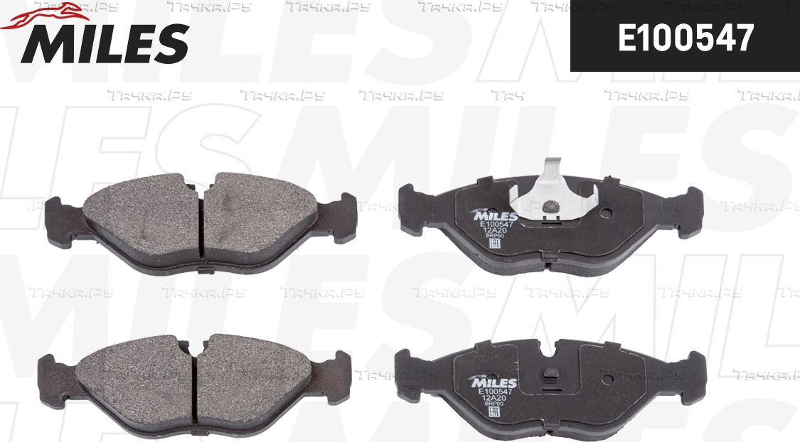 Тормозные колодки Miles (Semi-Metallic). Артикул E100547