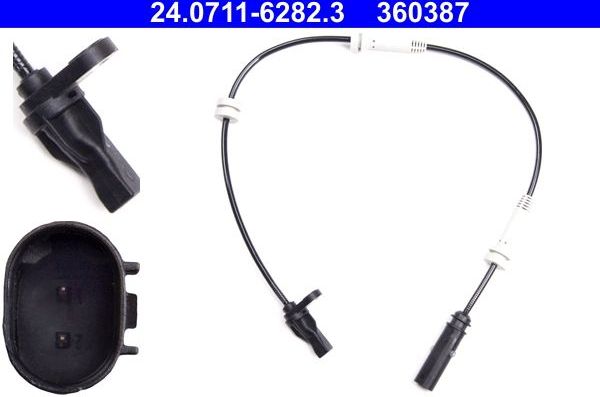 Датчик ABS ATE передний для BMW 1 II (F20/F21) 2011-2019. Артикул 24.0711-6282.3
