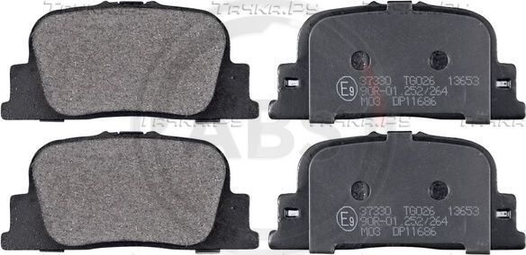 Тормозные колодки ABS задние для Toyota Opa I 2000-2005. Артикул 37330