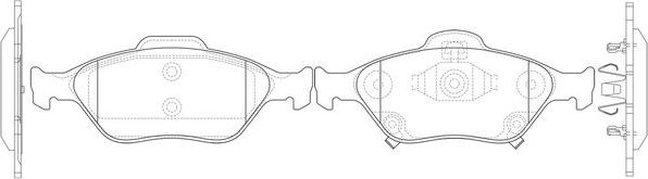 Тормозные колодки FIT. Артикул FP1082