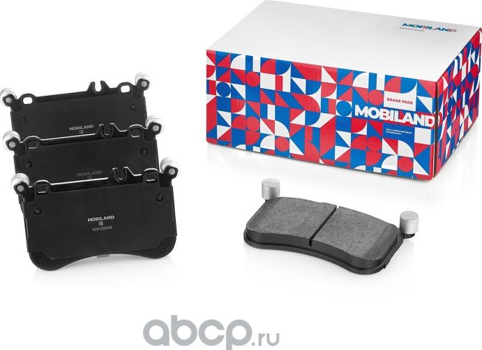 Колодки тормозные дисковые передние (4 шт.) с п/шум. пласт. MERCEDES-BENZ E-CLAS (Mobiland). Артикул 429102220