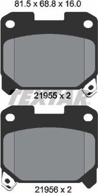 Тормозные колодки Textar. Артикул 2195501