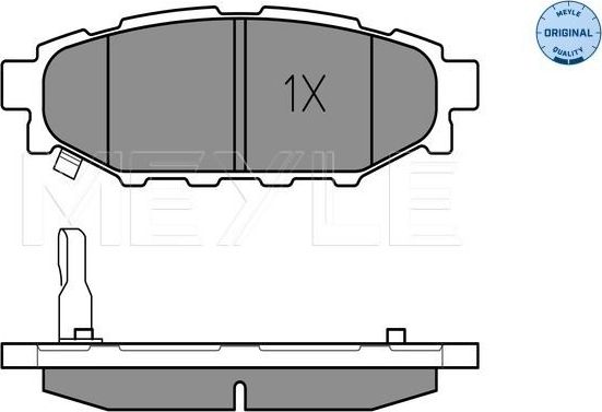 Тормозные колодки Meyle Original. Артикул 025 242 7114/W