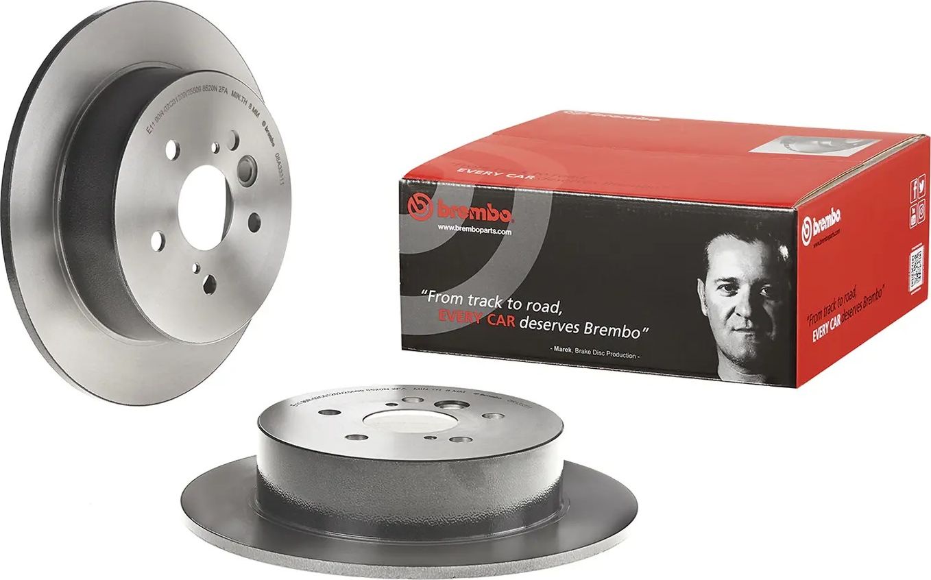 Тормозной диск Brembo PRIME LINE - UV Coated. Артикул 08.A333.11