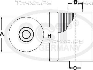 Топливный фильтр SCT-Germany для Volvo S60 II 2010-2018. Артикул SC 7061 P