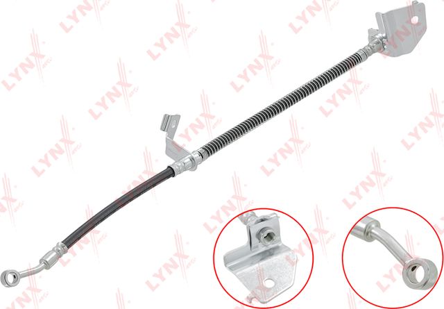 Тормозной шланг LYNXauto передний левый для Kia Stonic 2018-2026. Артикул BL-4273