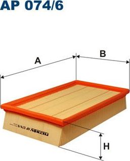 Воздушный фильтр Filtron для Fiat Panda I 1992-1996. Артикул AP 075