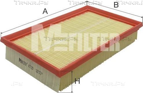 Воздушный фильтр MFilter для Volkswagen T-Cross I 2020-2026. Артикул K 7129